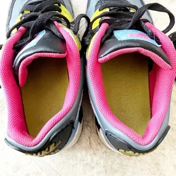 Nike Air Max 90 Flint Grey Flamingo GS Sneakers Shoes Youth 6/ Women’s 8 - Picture 7 of 11